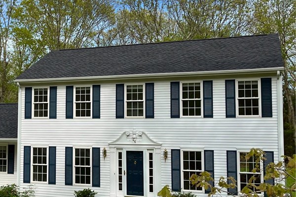 A frame gable roof repair in Rhode Island