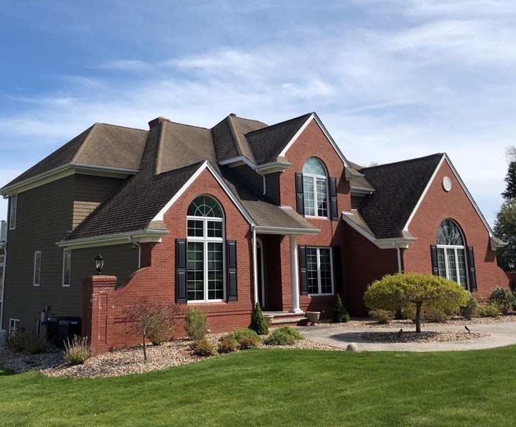 Specialty windows on residential home