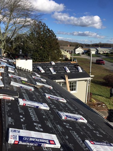 Roof replacement process in Westerly, Rhode Island