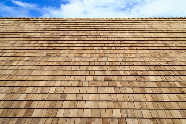 Cedar roofing shingle installation