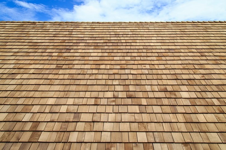 Cedar roofing shingle installation