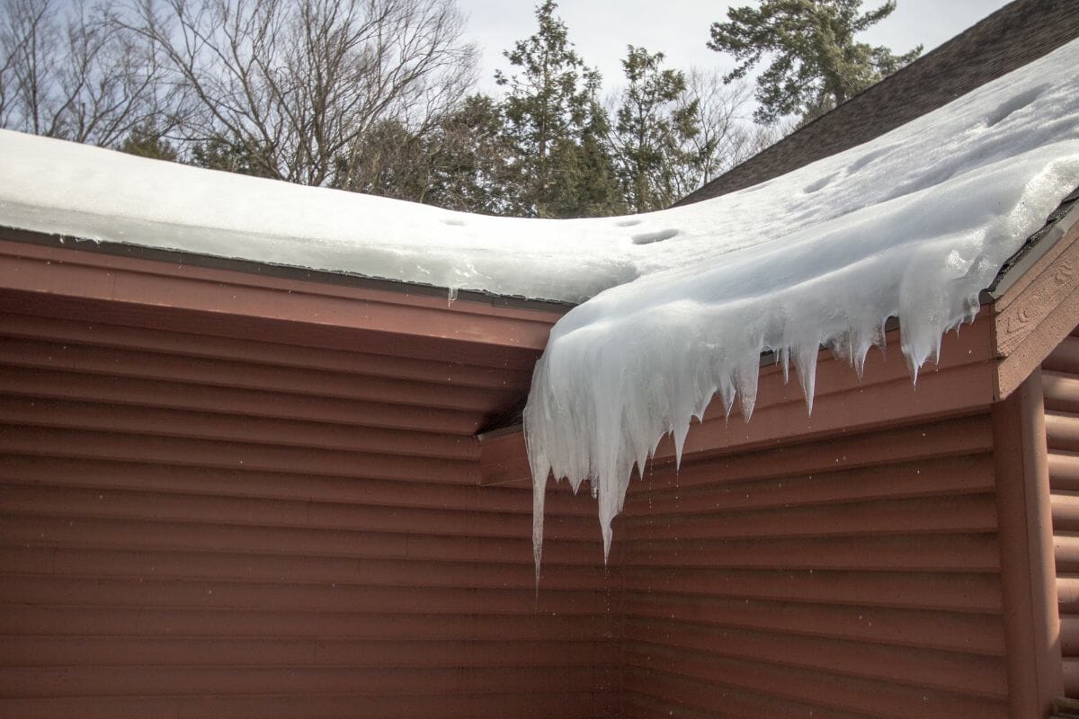 ice dam, winter problem