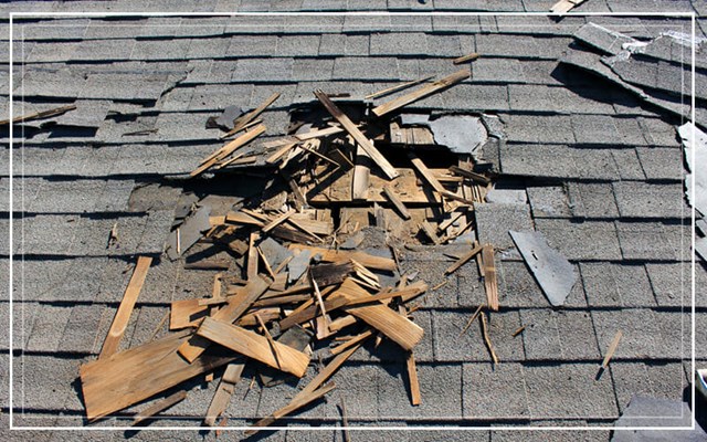 Emergency roof repair in Westrly, Rhode Island after storm damage