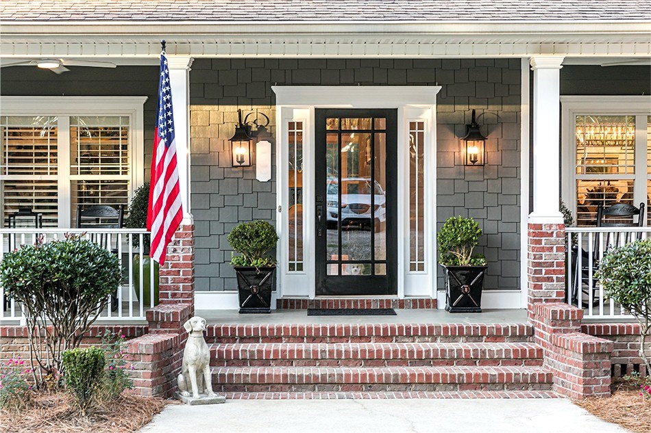 Upscale front door home renovation by Connecticut remodelers