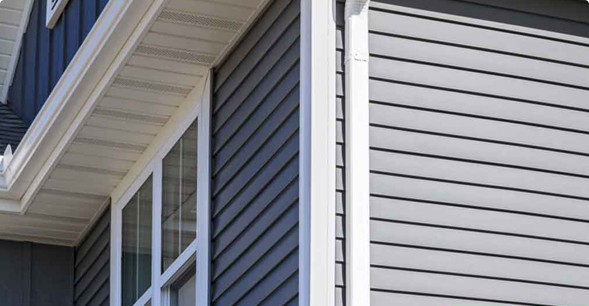 New siding installation on Connecticut home