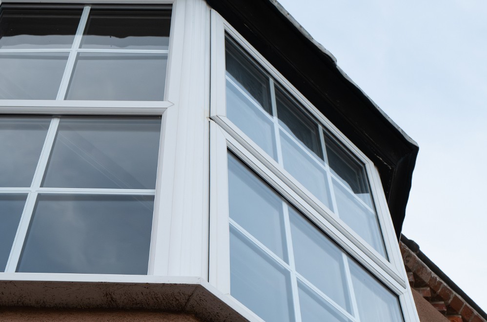 White windows on home exterior