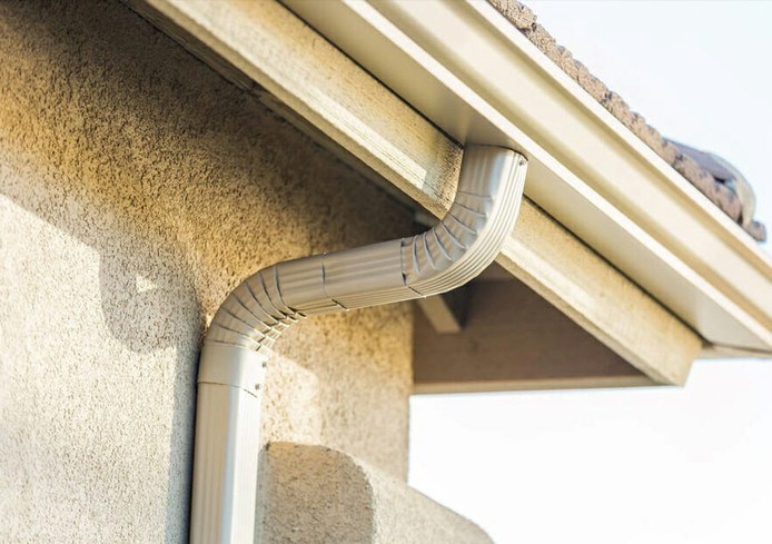 k-style gutter system on residential home