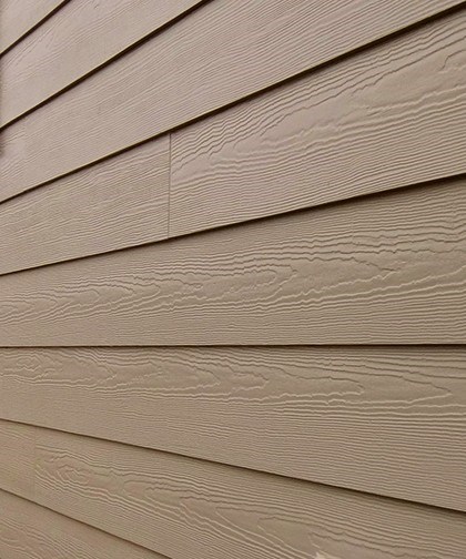 Fake wood siding