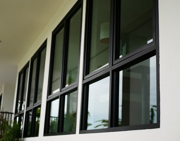 Black aluminum windows