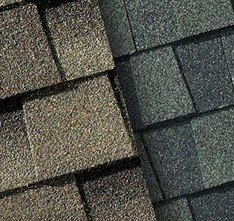 Asphalt roofing before and after